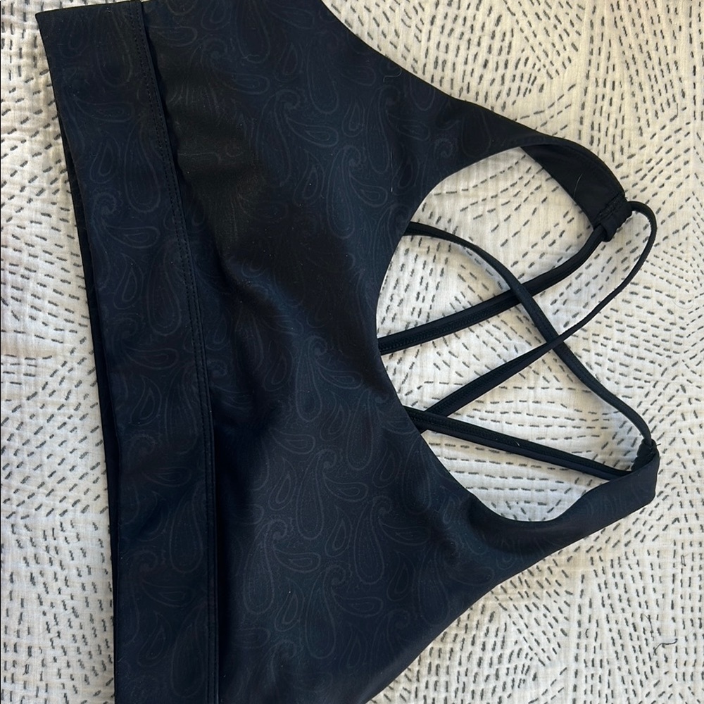 ZYIA Black Strappy Sports Bra